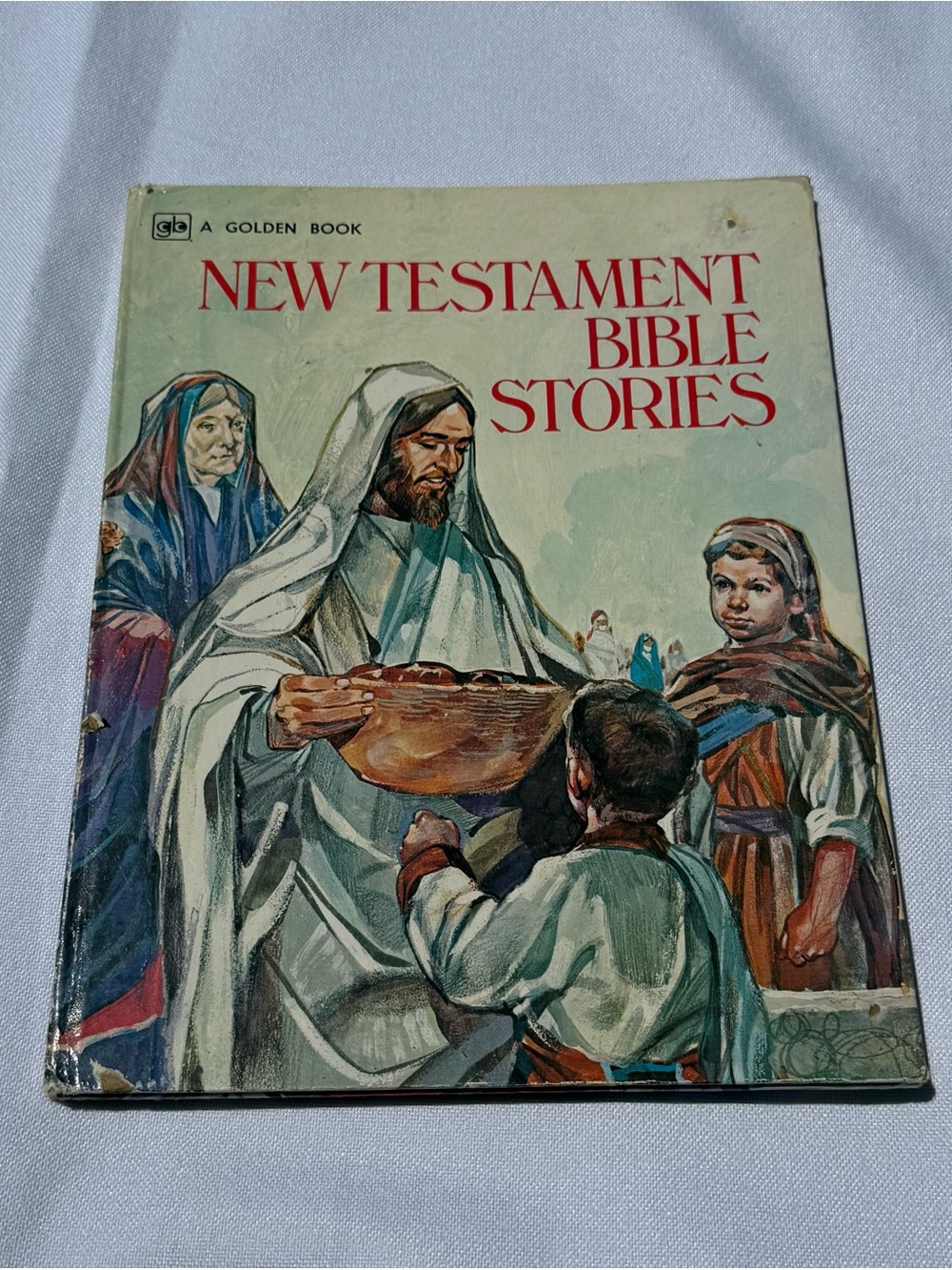 New Testament Bible Stories - Illustrated Kids Book (White, Cream)